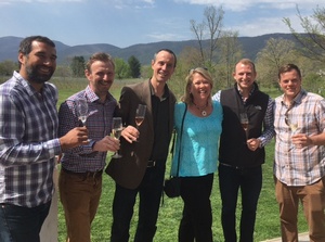 Veritas Vineyards brunch with winemakers and Nancy Bauer